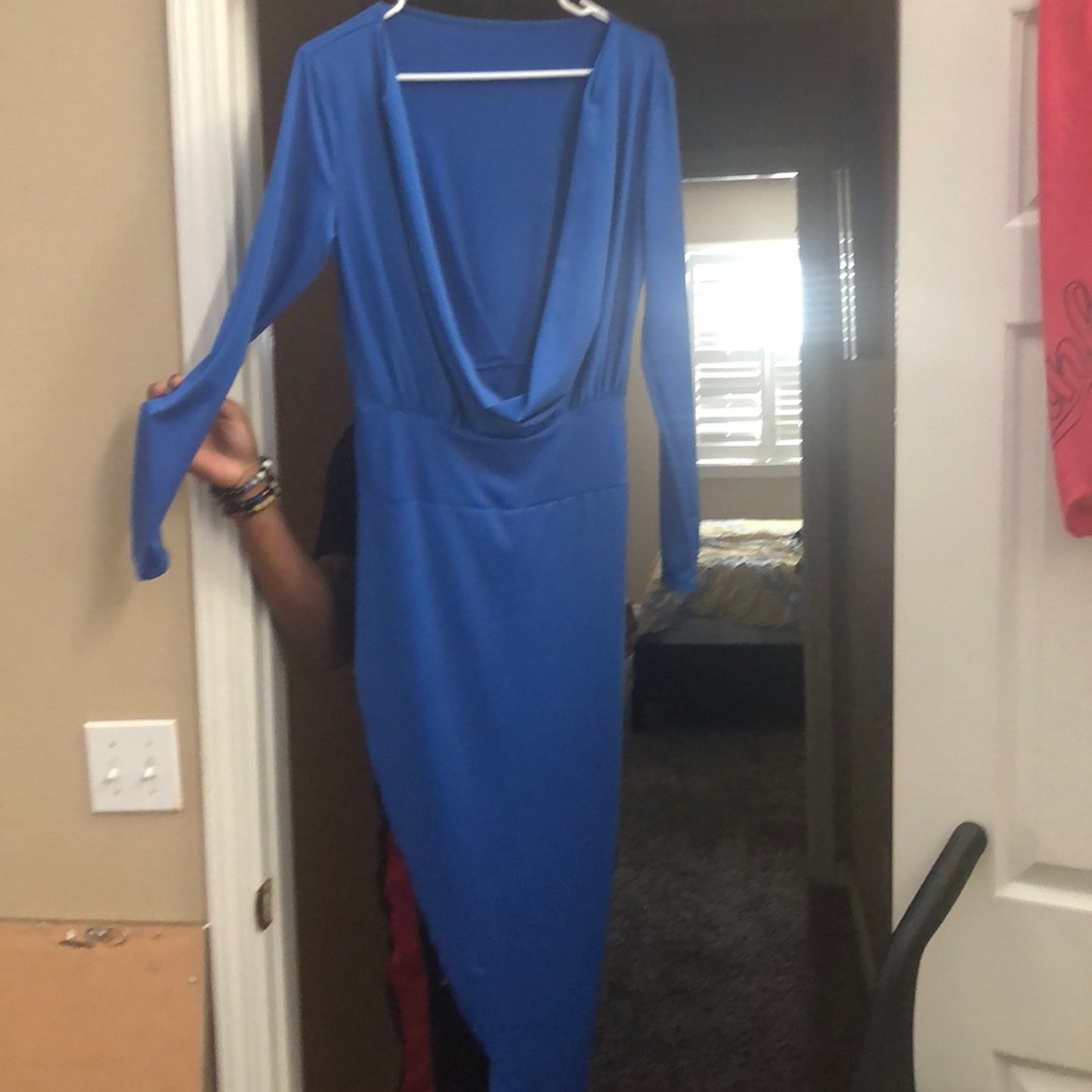 A blue night on the town dress